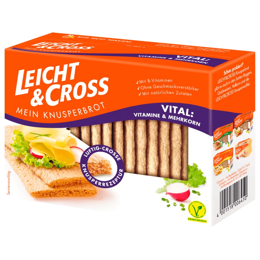 Leicht&Cross Knusperbrot Vital 125g